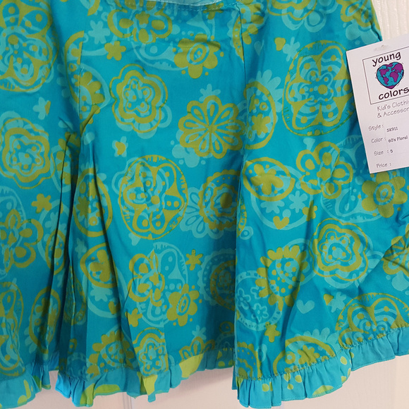 Girls SKIRT Batik Print Flair NWT Young Colors Toddler & Youth Sizes Gorgeous - Picture 2 of 3
